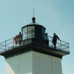 Top of Hospital Point Light in Beverly, Massachusetts