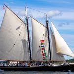 Schooner Adventure on the water with passengers