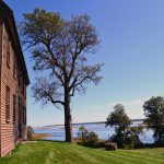 View of Choate House and water at Crane Wildlife Refuge