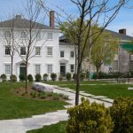 View of Cape Ann Museum from garden