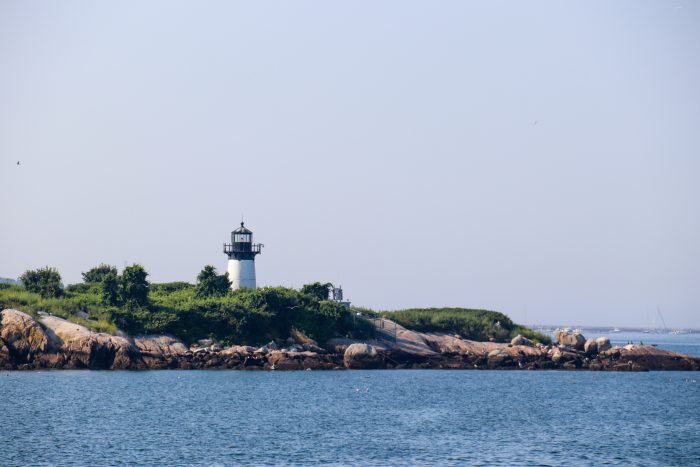 Ten Pound Island Light on the Gloucester Waterfront in Massachusetts