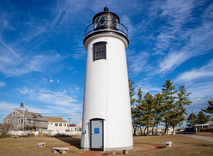 The Plum Island Light/Newburyport Harbor Light Station in Newburyport Massachusetts