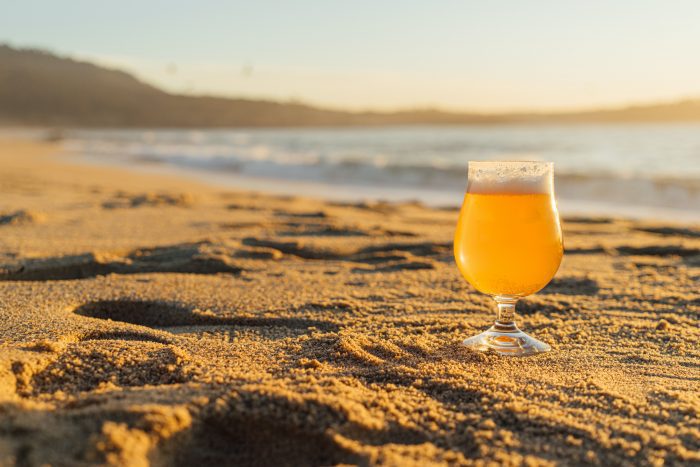 craft beer on the beach