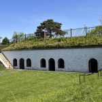 Fort Sewall on a sunny day in Marblehead, Massachusetts