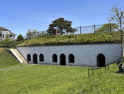 Fort Sewall on a sunny day in Marblehead, Massachusetts